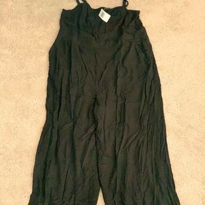 Black spaghetti strap jumpsuit
